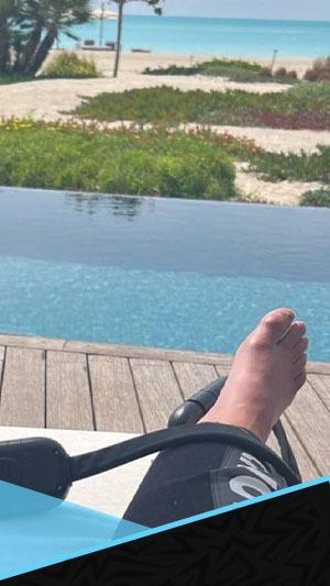 من البحر الأحمر.. قدم كريستيانو رونالدو تثير ضجة كبرى